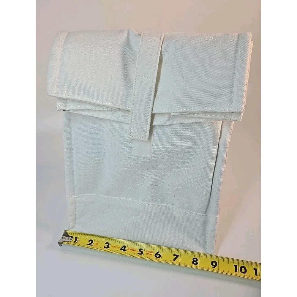 Figmint White Cotton Shell‎ Insulated Lunch Tote Bag *NEW*